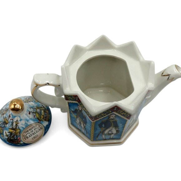 SADLER Vice Admiral Lord Nelson Teapot With Original Box England Vintage Rare - Picture 12 of 14
